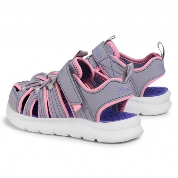 BRAND NEW girl skechers playful trek lightweight sandals / shoes 13 to 5Y - Picture 3 of 7